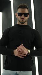Pánsky sveter s okrúhlym výstrihom