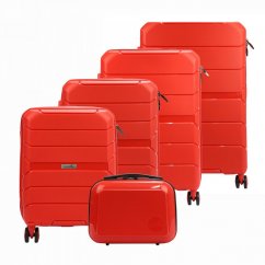 Sada cestovních kufrů Jony - červená