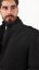 Black elegant winter men's coat - colors - Velikost: 58