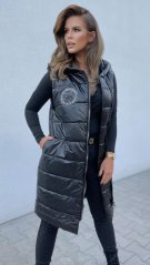 Women's quilted long vest Women's quilted long vest