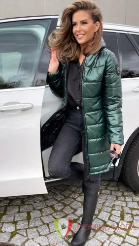 Zimní dlouhá dámská dámská prošívaná bunda