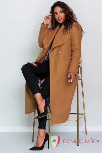 Dámský vlněný zimní kabát - 2 barvy