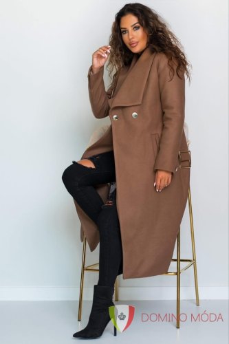 Dámský vlněný zimní kabát - 2 barvy