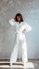 Women's linen pants and shirt set