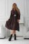 Elegant midi dress - color selection - Barva: Black, Velikost: 42