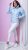 Spring women's short blue jacket