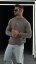 Men's round neck sweater - Barva: Black, Velikost: XL