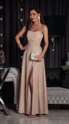 Long party dress with glitter and lace up - 2 colors