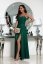 Ball gown NATHALIA /shiny - Barva: Green, Velikost: 38