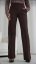 Elegant trousers with elastic waist - Barva: Claret, Velikost: 42
