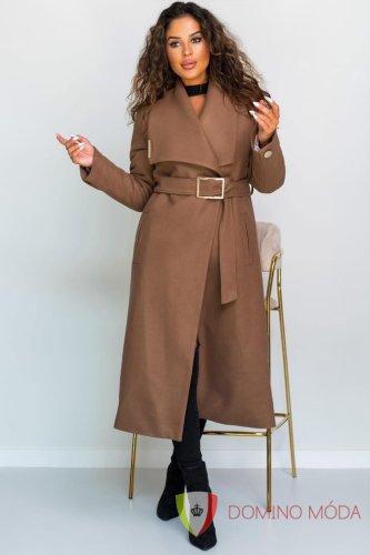 Dámský vlněný zimní kabát - 2 barvy