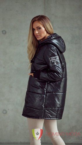 Dámska oversize zimná bunda - čierna - Velikost: S