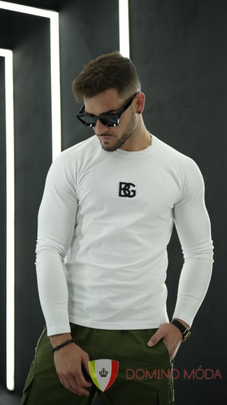 Men's T-shirt - long sleeve - Barva: Green, Velikost: M