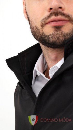 Men's spring coat - black