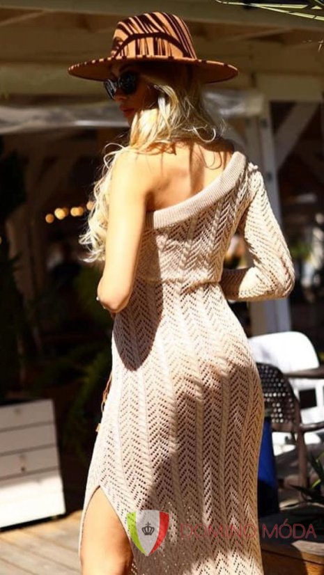 Knitted dress - choice of colors - Barva: Black, Velikost: UNI