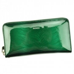 Shiny leather women's wallet