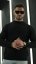 Men's round neck sweater - Barva: Black, Velikost: XL