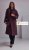 Elegant women’s coat in dark burgundy