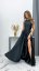 Long satin evening dress - choice of colors - Barva: White, Velikost: 40