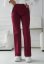 Elegant trousers with elastic waist - Barva: Claret, Velikost: 38